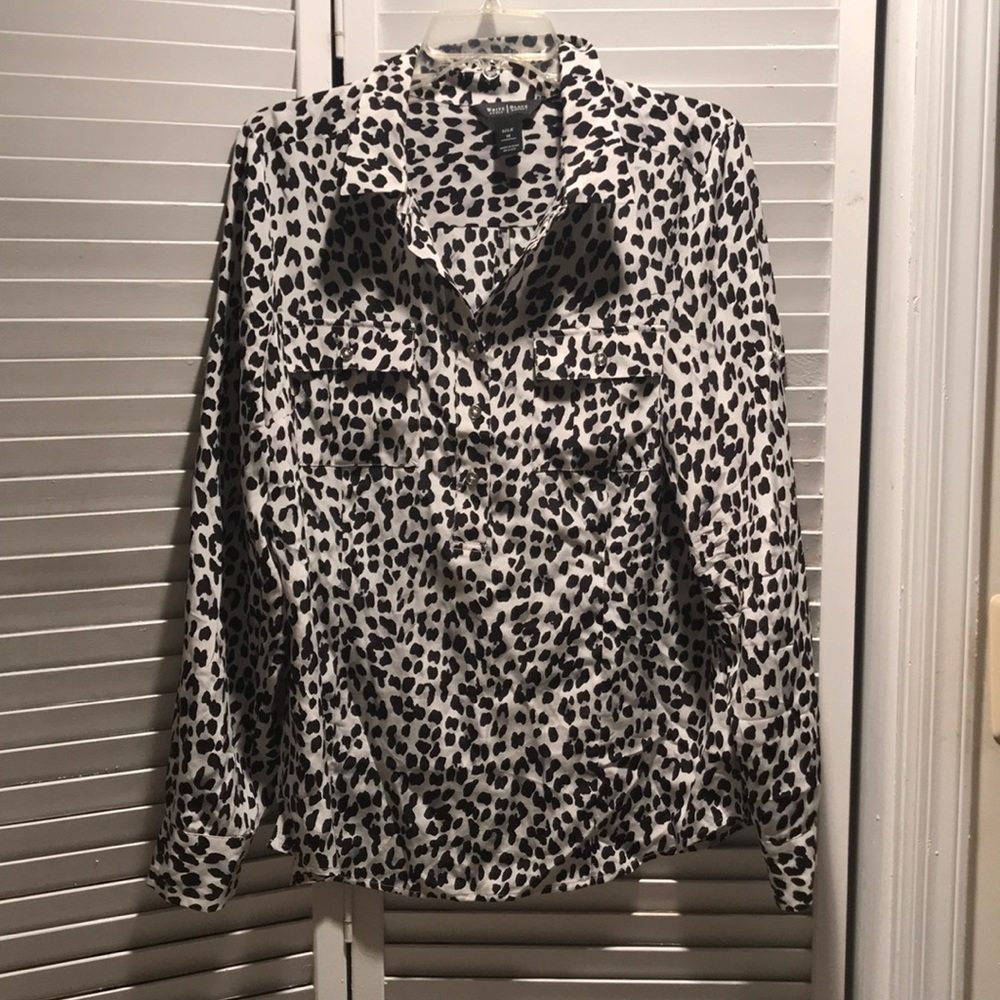 White House Black Market Silk Blouse